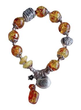 原创设计小众重工13.5mm纯银手链