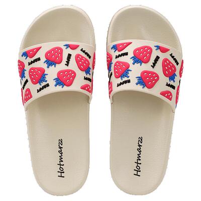 hotmarzz/黑玛新品夏季外穿防滑舒适耐磨休闲海边沙滩一字拖鞋女