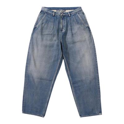 日系重磅高克重水洗赤耳牛仔裤