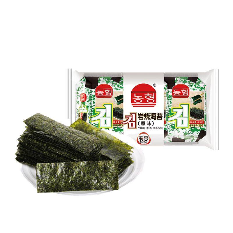 农亨岩烧海苔原味13.5g休闲海苔