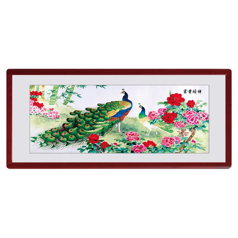 品粤装饰画广绣粤绣手工刺绣定制