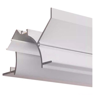 悬浮吊顶灯槽铝合金洗墙灯型材嵌入式室内回光槽反光天花线性灯