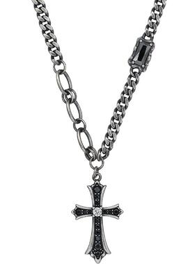 周六福十字架项链链坠S925银时尚高级感小众送女友节日礼物