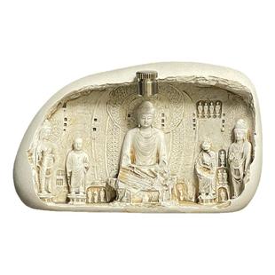 正品洛阳龙门石窟夜灯冰箱贴佛像浮雕磁吸博物馆文创河南旅游纪念