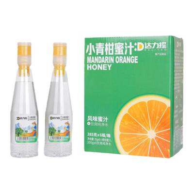 达力摇蜂蜜水分离式小青柠蜜汁新鲜便携饮料385g*6瓶整箱