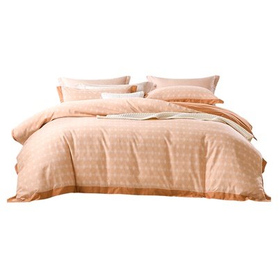 富安娜家纺60支长绒棉磨毛床上四件套全棉纯棉加厚保暖秋冬套件