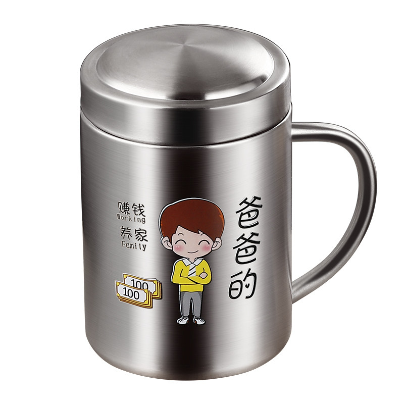亲子杯喝水杯御厨轩邦304不锈钢