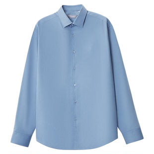 【羊毛内胆】金利来秋冬新款男正装衬衫厚实保暖商务休闲长袖衬衣