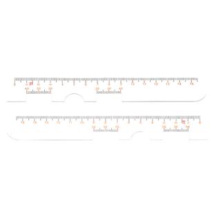 挡板瞳距尺自测瞳高测量尺轻薄软尺验光两用眼镜工具测量眼睛瞳距