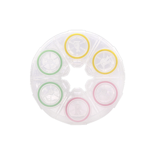 晰雅免拧盖隐形眼镜盒女简约便携多副装收纳伴侣盒眼形美瞳盒子