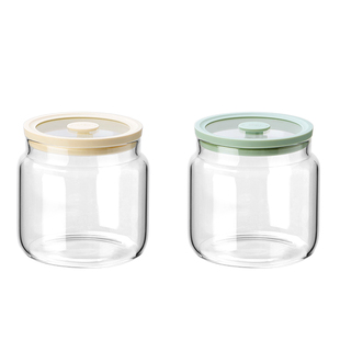 猪油罐家用厨房耐高温玻璃可放冰箱密封油泼辣子带盖食品级荤油罐