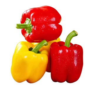 新鲜彩椒水果甜椒山东红黄彩椒柿子椒灯笼椒太空椒新鲜脆甜