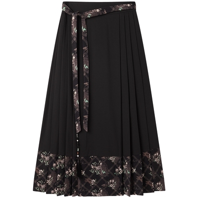 太平鸟女装冬季宽松都市休闲提花马面裙半裙A1GFE4316