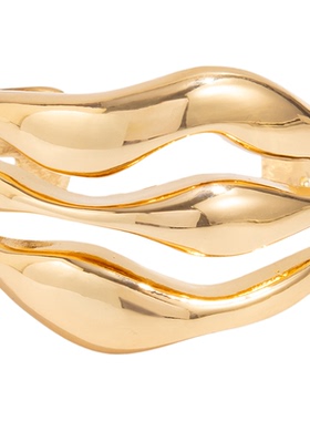 无注册商标波浪光面弹簧手镯