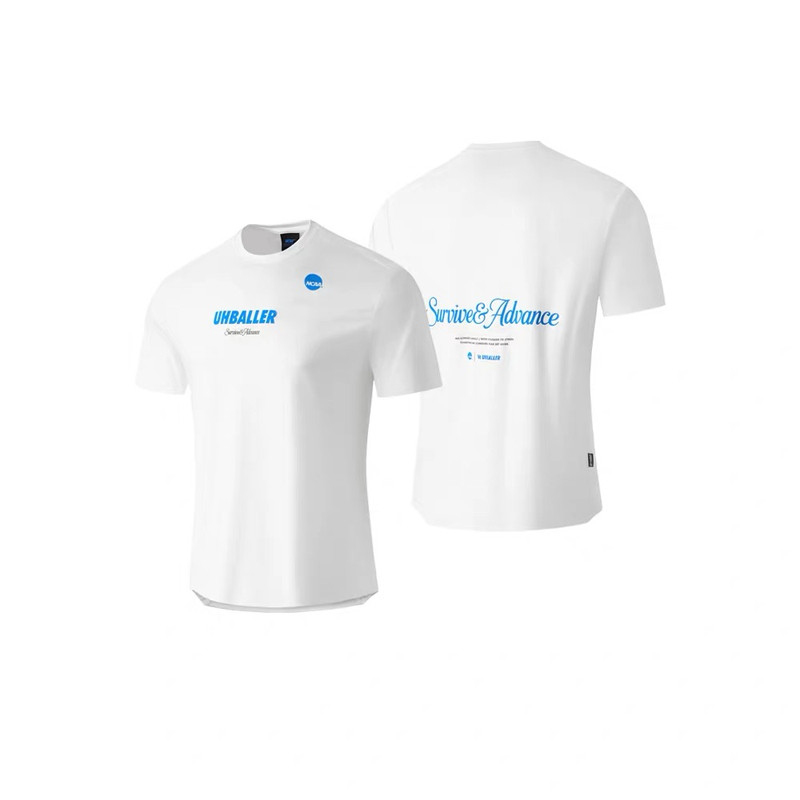 UHBALLER纯白NCAA正品短袖投篮服