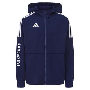 Adidas/阿迪达斯外套连帽男款秋冬夹克运动防风三条杠带帽