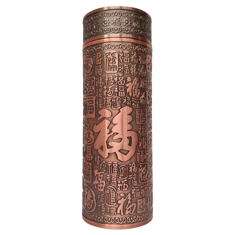 盈建百福银杯纯银浮雕百福杯