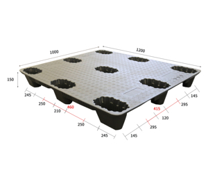 塑料托盘仓库叉车托板加厚防潮垫板工业吹塑卡板移动货架重型地台