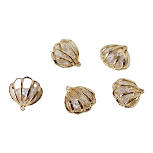 14K包金镀真金保色仿水晶彩锆石包边双吊环四叶草diy手链项链材料