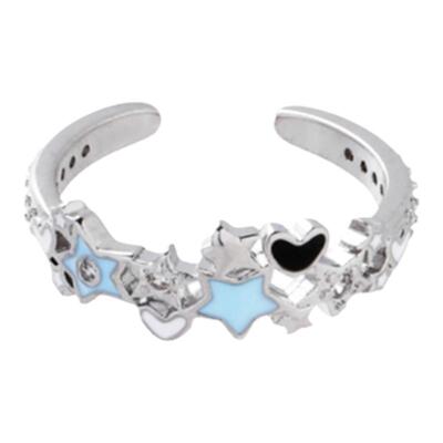 kansai字母星星情侣戒指