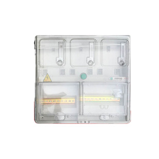 透明电表箱户外预付费单相塑料防雨水三相四线插卡电表成套明装盒