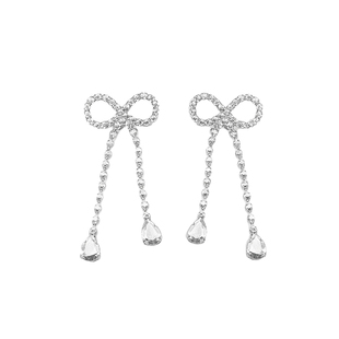 Shiitake 水滴尾蝴蝶结耳钉杨超越程潇沈梦辰同款希塔克百搭耳夹