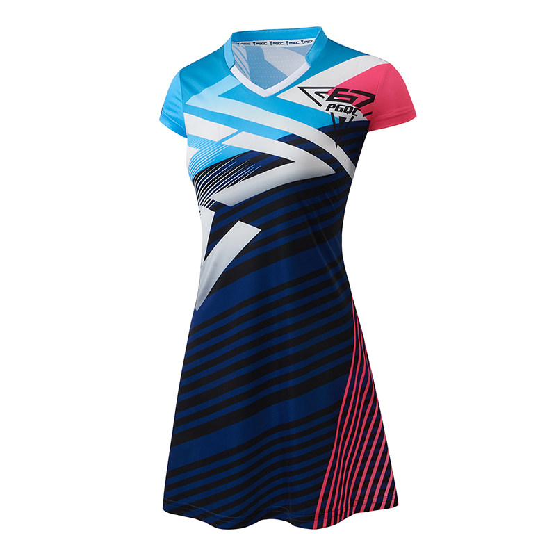 儿童羽毛球服连衣裙女童2026新款修身速干运动服团队比赛训练服男