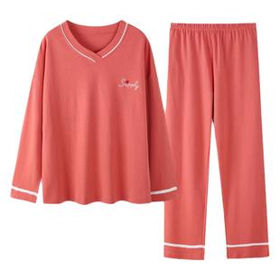 北极绒睡衣女士春秋季2025年新款长袖纯棉薄款秋冬套头家居服套装