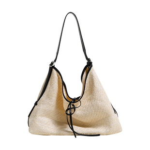 【小优家包包】HOYOZI 拉菲草编包包女夏天托特大容量单肩沙滩包