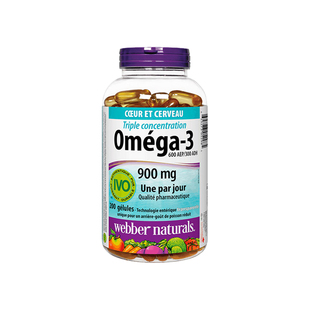 加拿大Webber伟博三倍浓缩深海鱼油三高纯度Omega-3软胶囊200粒