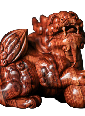 海南黄花梨木雕吉祥客厅