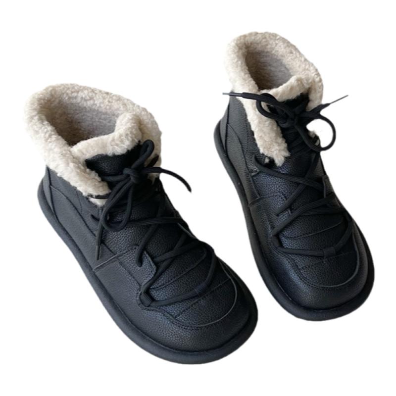冬款雪地靴系带棉靴女休闲舒适