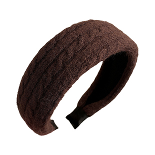 韩系针织宽边发箍女款高级感洋气时尚高颅顶显脸小2026新款压发饰