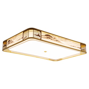 新中式主客厅灯吸顶2025年新款大灯卧室组合套餐中山灯具大全