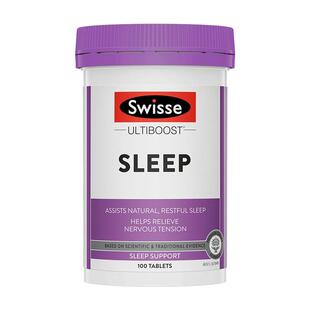 Swisse斯维诗睡眠片100片缬草精华无褪黑素草本安睡瓶助缓压睡眠