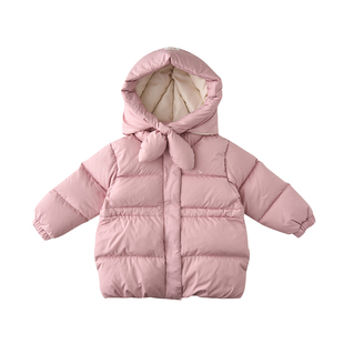 BLUEDOG 蓝狗儿童高品质羽绒服秋冬防风保暖外套男女童连帽宽松