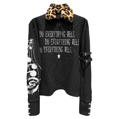 DETW25ss*《音符》豹纹POLO衫