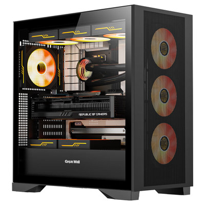 长城机箱冰霜X7玻璃侧透机箱