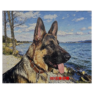 3D立体画面打印浮雕肌理画来图定制打印油画UV喷绘肌理油画画芯
