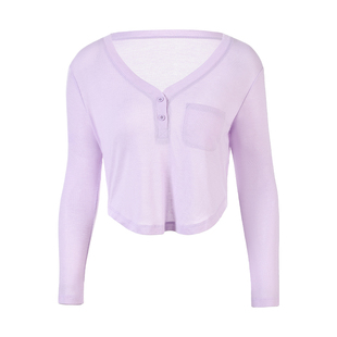 MU沐岚长袖运动罩衫瑜伽普拉提上衣外套早秋穿搭 清尘