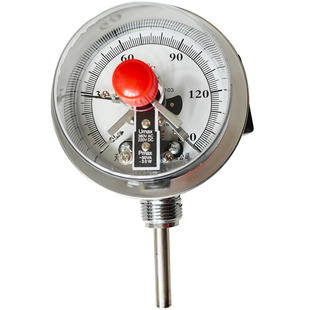 双金属电接点温度计管道锅炉表WSSX411径向可控制带上下限温度401
