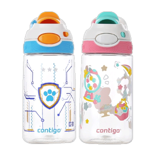 contigo康迪克儿童水杯杯子夏季女生塑料tritan成人学生运动水杯