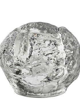 KOSTABODA雪球烛台水晶摆件