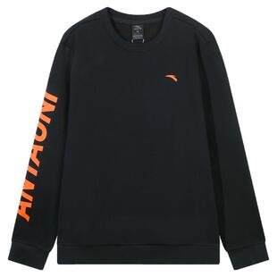 安踏加绒卫衣男款2026春季新款官方旗舰青少年运动上衣百搭套头衫