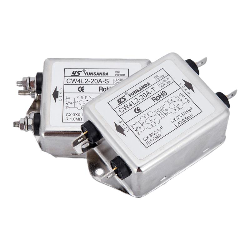 单相电源滤波器导轨端子220V