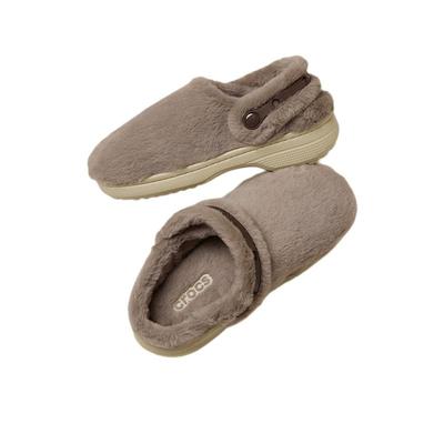 Crocs卡骆驰经典雪绒洞洞鞋男暖棉洞洞鞋毛毛鞋女鞋拖鞋|211116