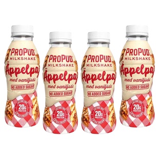 【新品】ProPud苹果派味蛋白质代餐奶昔分享装4瓶装1320ml/盒蓝盒