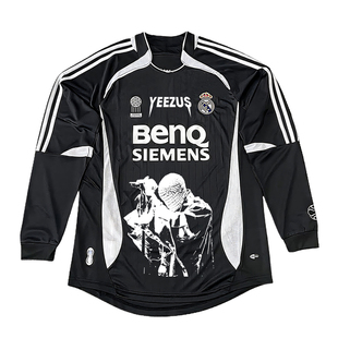 皇马 足球服 REMAKE 侃爷 KANYE 人像 长袖 男女 Donda Vultures