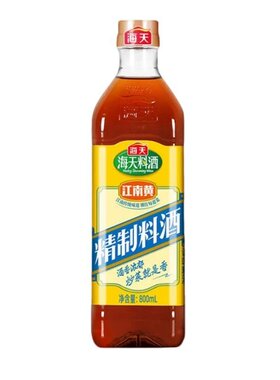 海天精制料酒800ml炒菜烧菜调料酒厨房调味品家用江南黄去腥A1