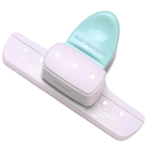 可得优9027打孔器3孔6孔4mm小孔学生活页本扣环笔记本三孔手动多功能a6纸张打洞器多孔